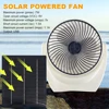 Solar Panel Fan Portable Solar Fan with USB Solar Powered Camping Fan Outdoor Fan for Picnic Barbecue Fishing Travel 3