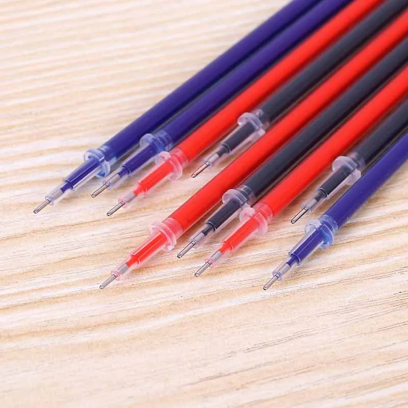 

0.5mm Red Blue Black Ink Gel Refill Rod Erasable Washable Handle School Writing Stationery Gel Ink Pen