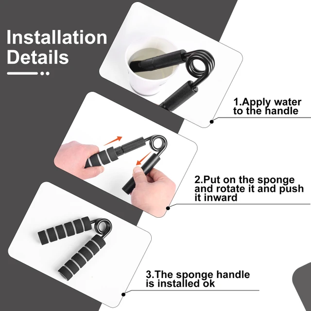 Metal Hand Gripper 50LB-300LB Strengthener Finger Exerciser Grip Strength Muscle Arms Trainer Recovery Wrist Gym Equipment 5