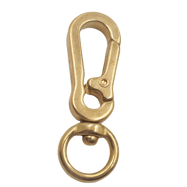 solid brass 2.15 inch snap spring load carabiner hook quick