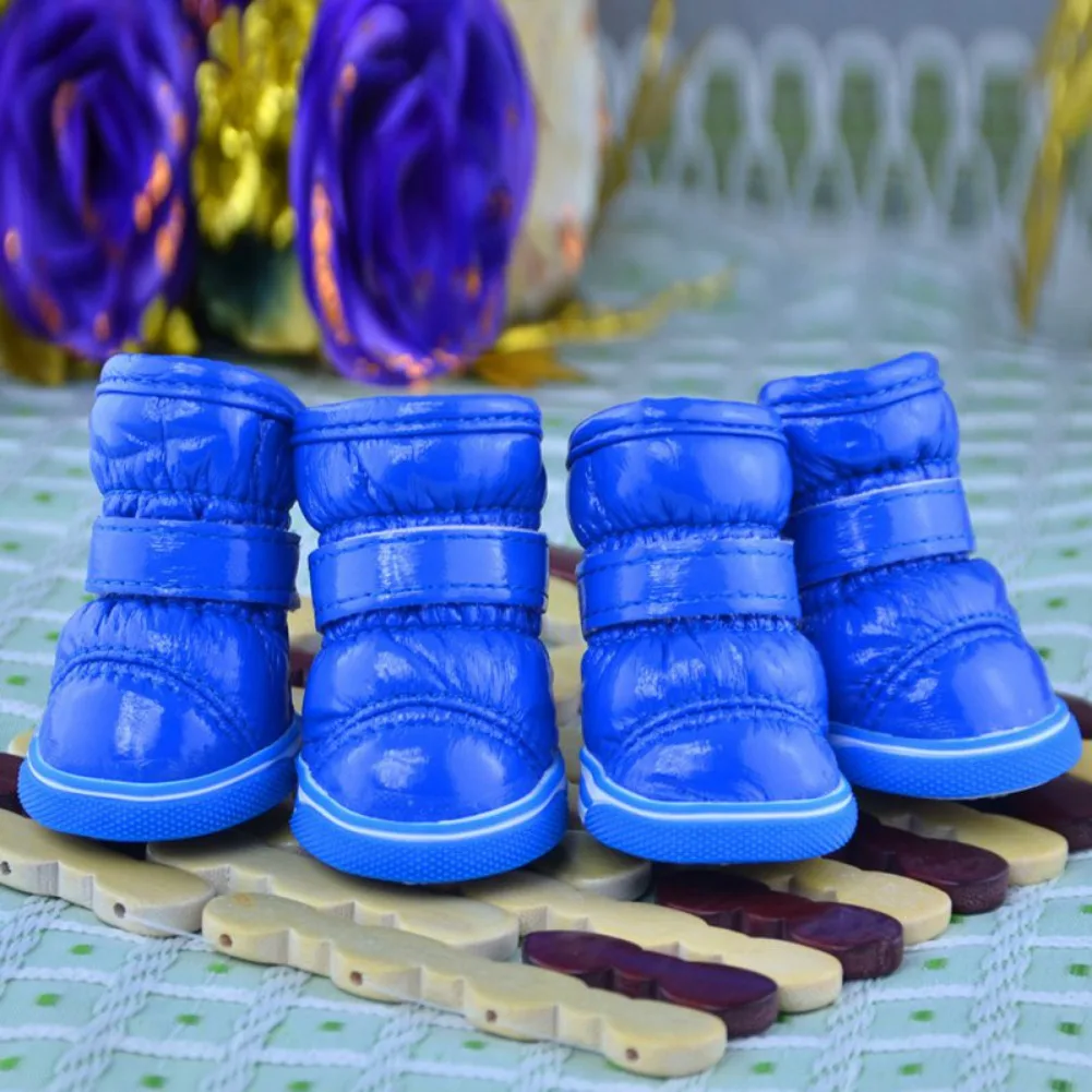 Title 5, Ac1009 Pleated Mirror Leather Warm Shoes 4 Pcs/...