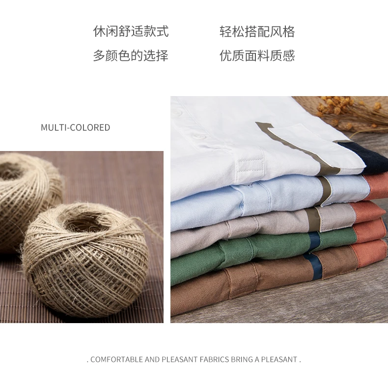 Description Picture 4 of itemSummer New Men's Japanese Simple Cotton and Hemp Short sleeved Shirt High Quality Breathable Fashion Loose Short sleeved Shirt