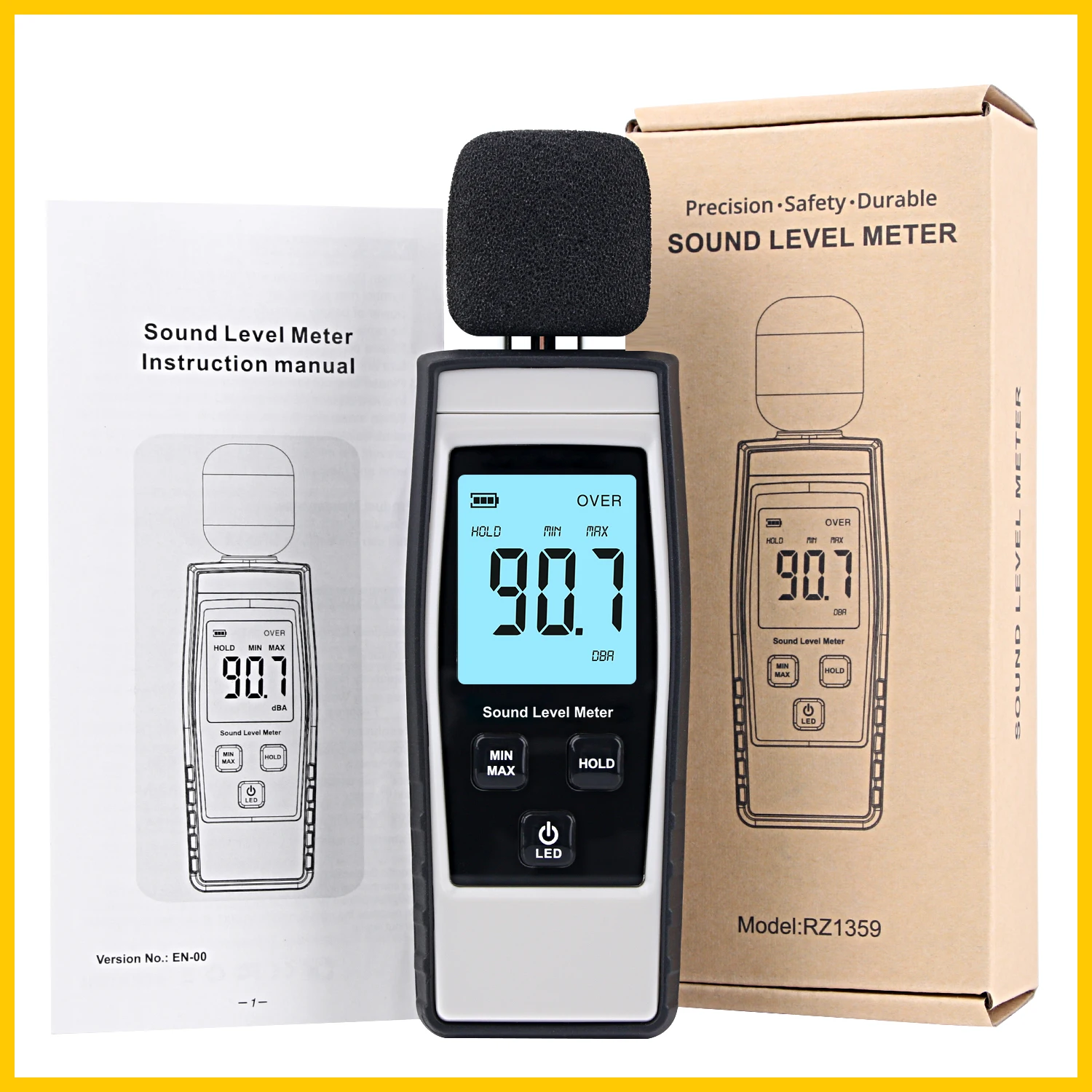 db Messgerät / Sound Meter mit Tasche - RENNGRIB