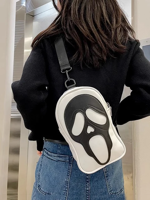 Ghost Bag Skull Goth Bags Ghostfaced Anime Shoulder Bag Ghost Faced Y2k  Purse Crossbody Mochila Cosplay Accessories Couple Bags - AliExpress