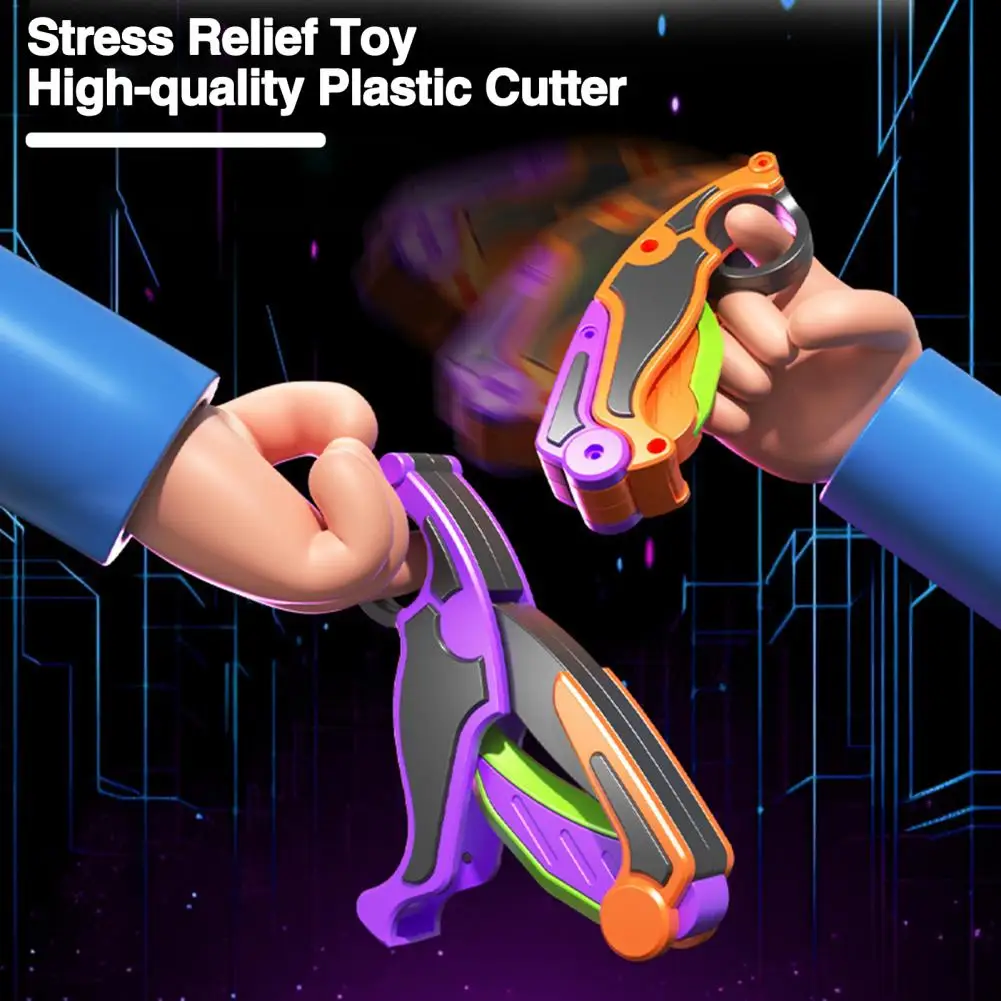 3D Carrot Knife Fidget Toys anti stress relief Children Decompression Push Card Small Toy Printing Plastic