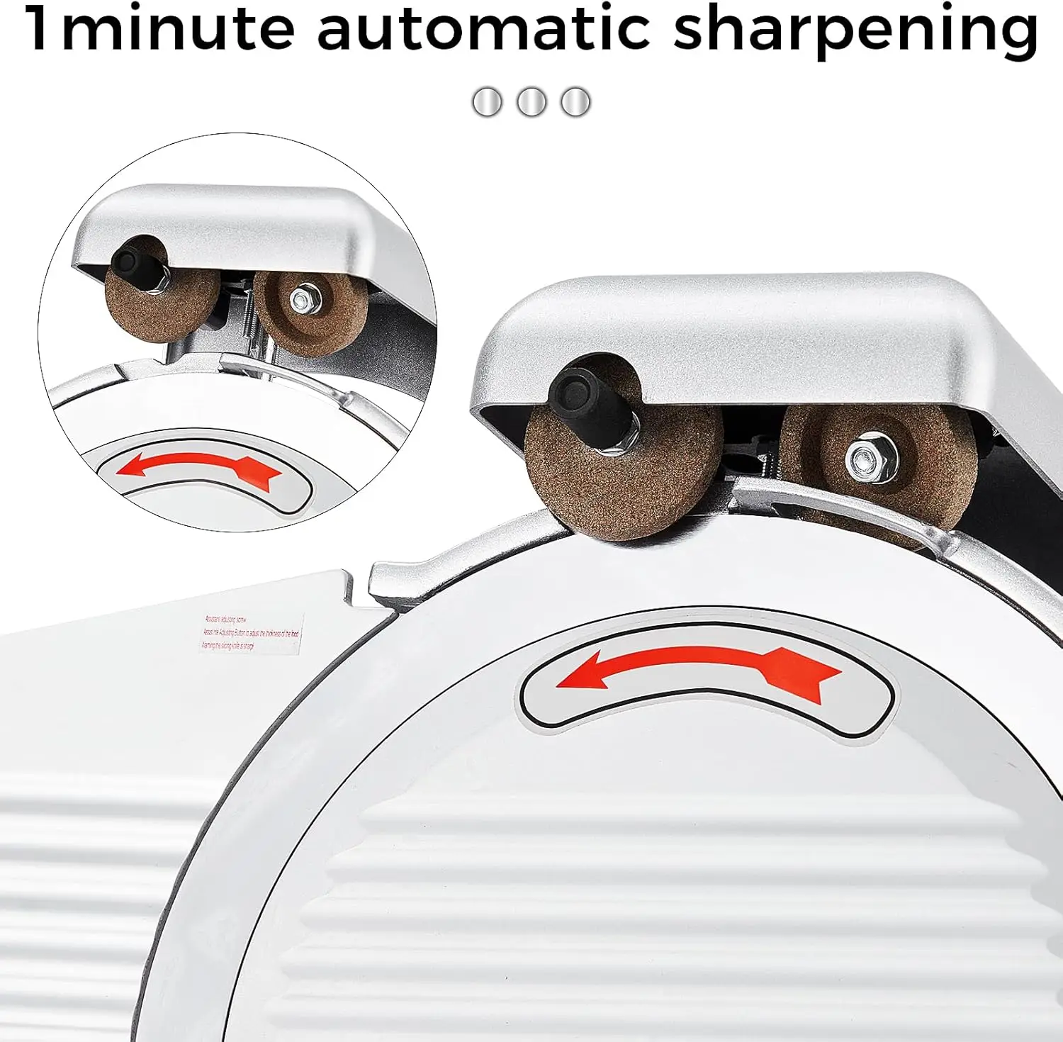 Commercial Meat Slicer - 240W Frozen Meat Cheese Deli Slicer with 10" Stainless Steel Removable Blade, Semi-Auto Meat Slicer 2