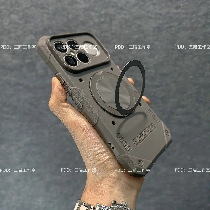 360-Degree Rotating Bracket with Fall Protection TPU Soft Back Cover