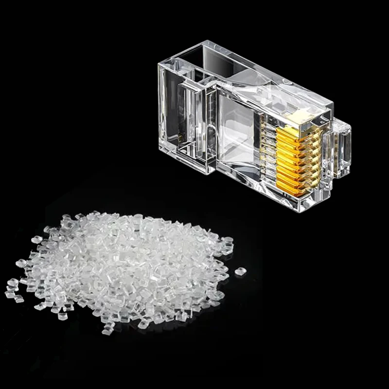 Ethernet Network Plug COMNEN CAT5E RJ45 Modular Plug Connector UTP Pass Through RJ45 Ethernet Connectors Crystal End Gold-Plated 8P8C Crimp Ethernet