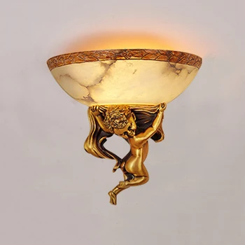 Retro Marble Angel Wall Sconce 1