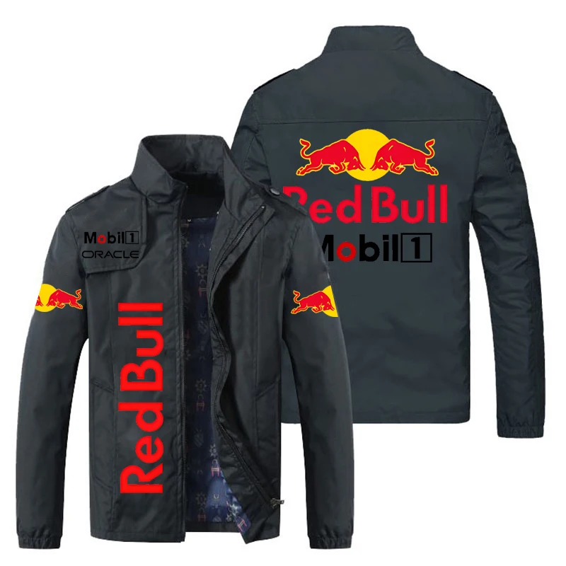 @tubaki? Red Bull サイクルジャケット 2025 New Retro Style Red Bull Motorcycle Jacket Racing Suit