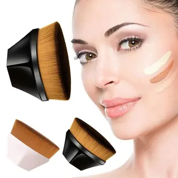 Pennello per trucco professionale pennello per fondotinta piatto per miscelare pennello per trucco crema in polvere liquida per applicazioni rapide e facili
