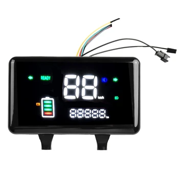 Display a LED per bici elettrica Misuratore di velocità per moto Misuratore di direzione della batteria Display della luce della testa 48-72V Parte della bici del triciclo elettrico