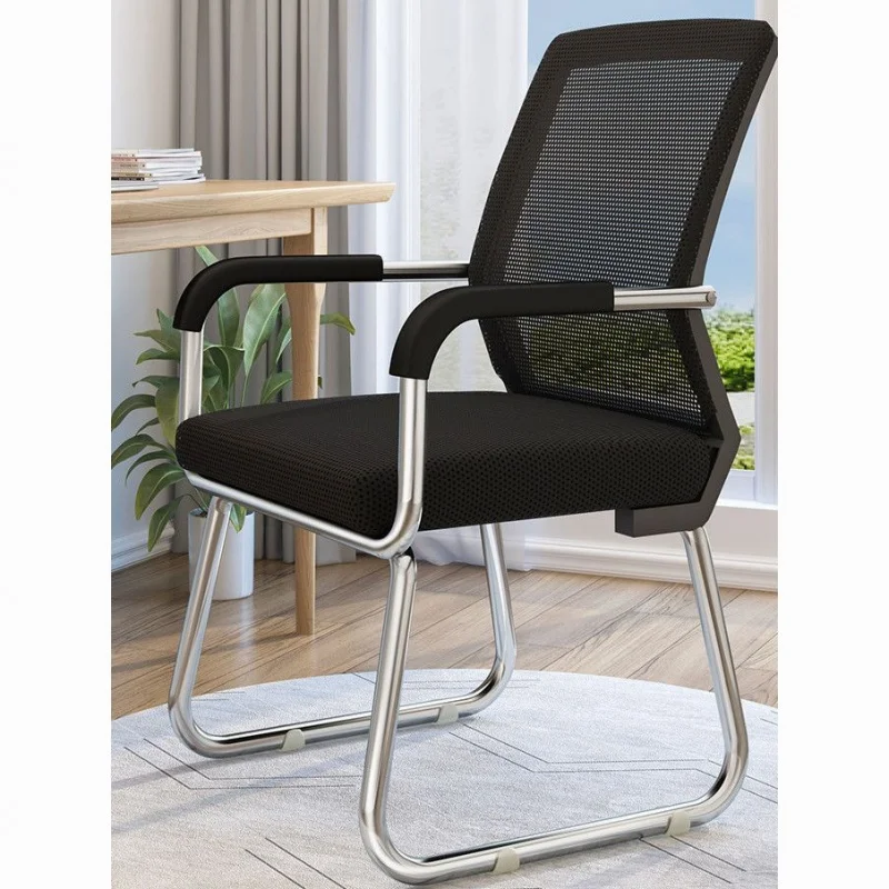 Office Chair Backrest Comfortable Long-Sitting Office Bow-Shaped Staff Mahjong Seat Study and Bedroom Home Computer Chair