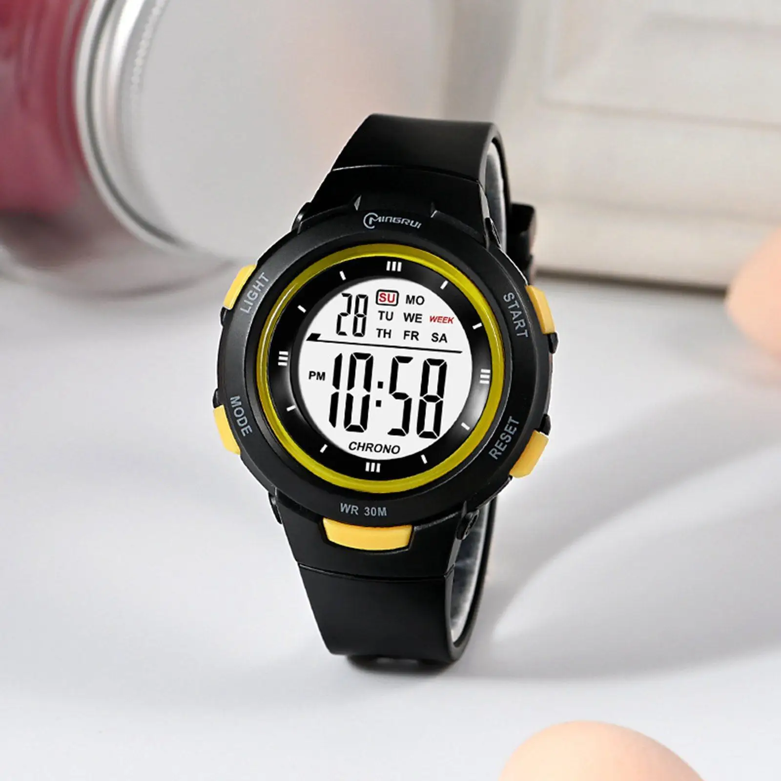 Watch Waterproof Electronic Watches Wrist Watch with Alarm Stopwatch Calendar Multi Function