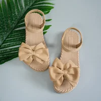 Femmes anti-dérapant tendance sandales 2025 nouvel été sandales légères mode plage pantoufles décontractées en plein air nœud papillon chaussures plates maison 6