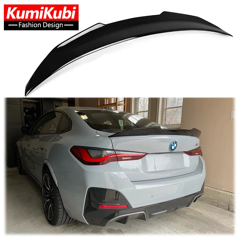 Per 20-23 Bmw G26 430I Gran Coupe I4 Gloss Black Psm Style Highkick Tronco Spoiler Per Bmw Serie 4 G26 Posteriore Tronco Lip Wing