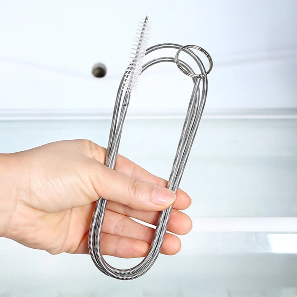 

Refrigerator Drain Unclogging Strip Flexible Kitchen Drain Tube Cleaning Brush For Toilet