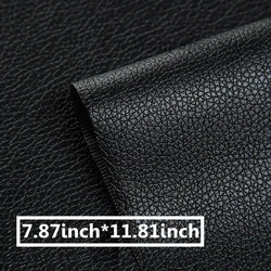 Self-Adhesive PU Leather Repair Patches for Clothing, Furniture, and Accessories (Black 20X30cm)