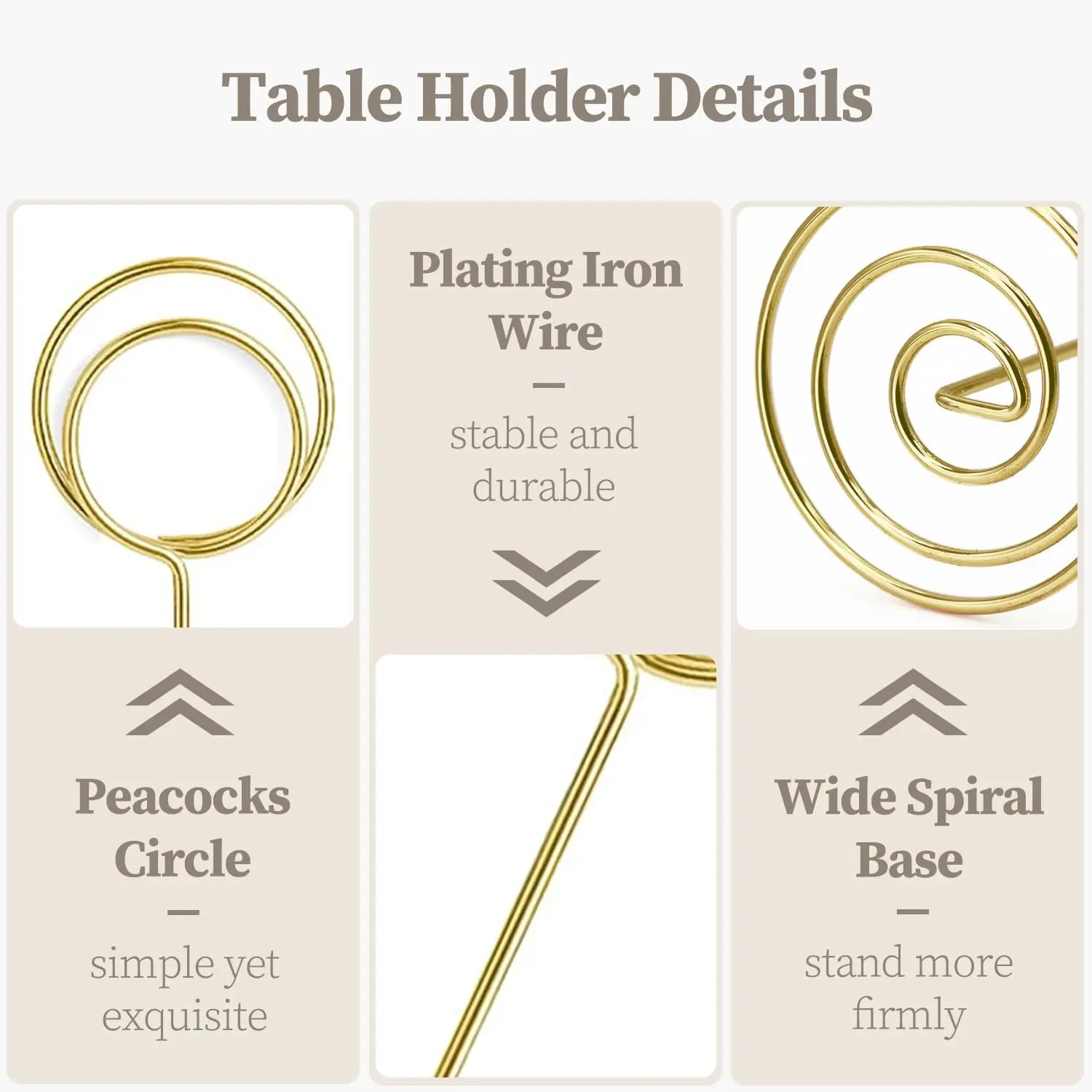 Place Card Holders Table Number Holders Table Sign Stand Picture Memo Note Holder 6/12Pcs for Wedding Birthday Party