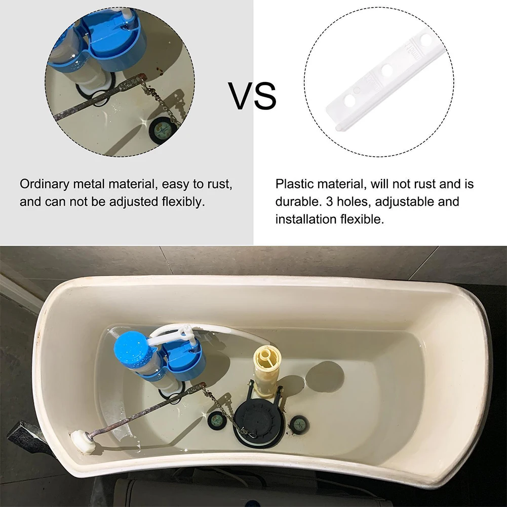 

Toilet Flush Lever Handle Push Button Toilet Tank Handle Replacement Universal Square Side Button Replacement Part