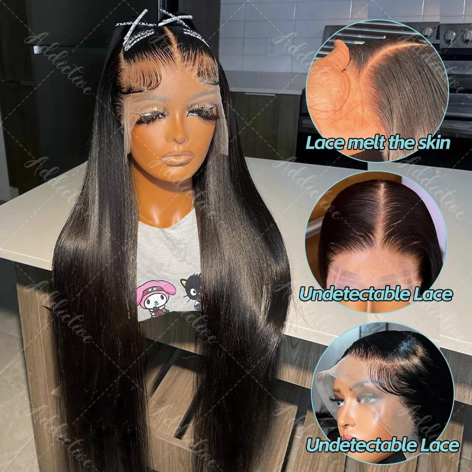 Peruca frontal do cabelo humano do laço transparente reto para mulheres, perucas de Remy brasileiras, 30 