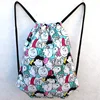 Snoopy boy girl drawstring drawstring pocket backpack sports household travel cartoon storage bag 6