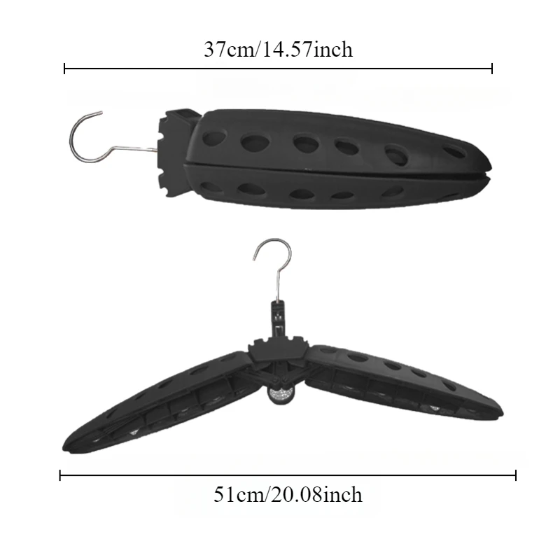 Wetsuit Hanger 1pc Foldable Folding Hanger Thick and Convenient Surfing Wetsuit Accessories Outdoor