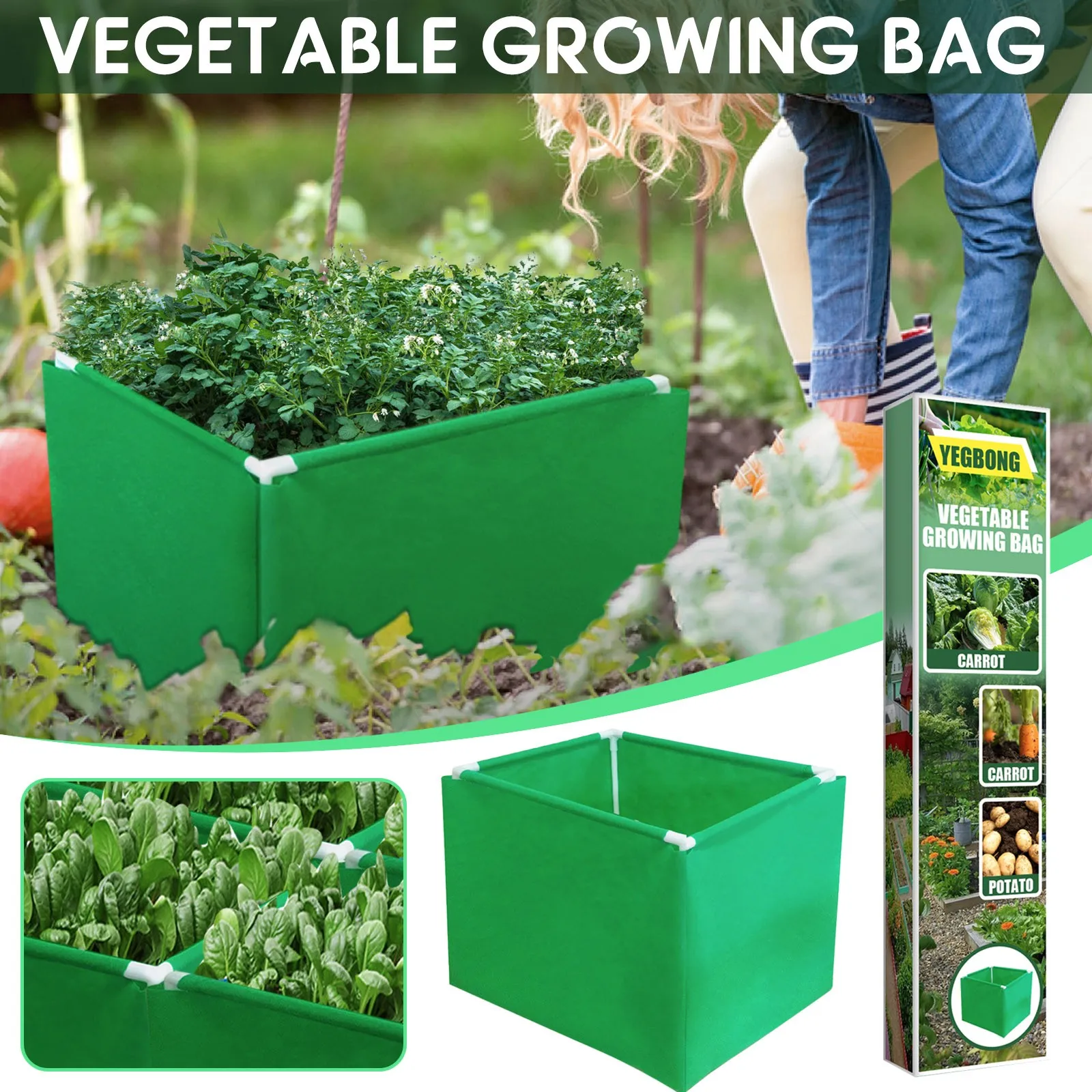 Felt Garden Grow Bags Fabric Garden Pots Fabric Planter Grow Pot