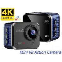Wifi Mini Action Camera V8 4K HD 60FPS with Remote Control Screen Waterproof DV Sport Camcorders Drive Recorder Wireless Webcam 1