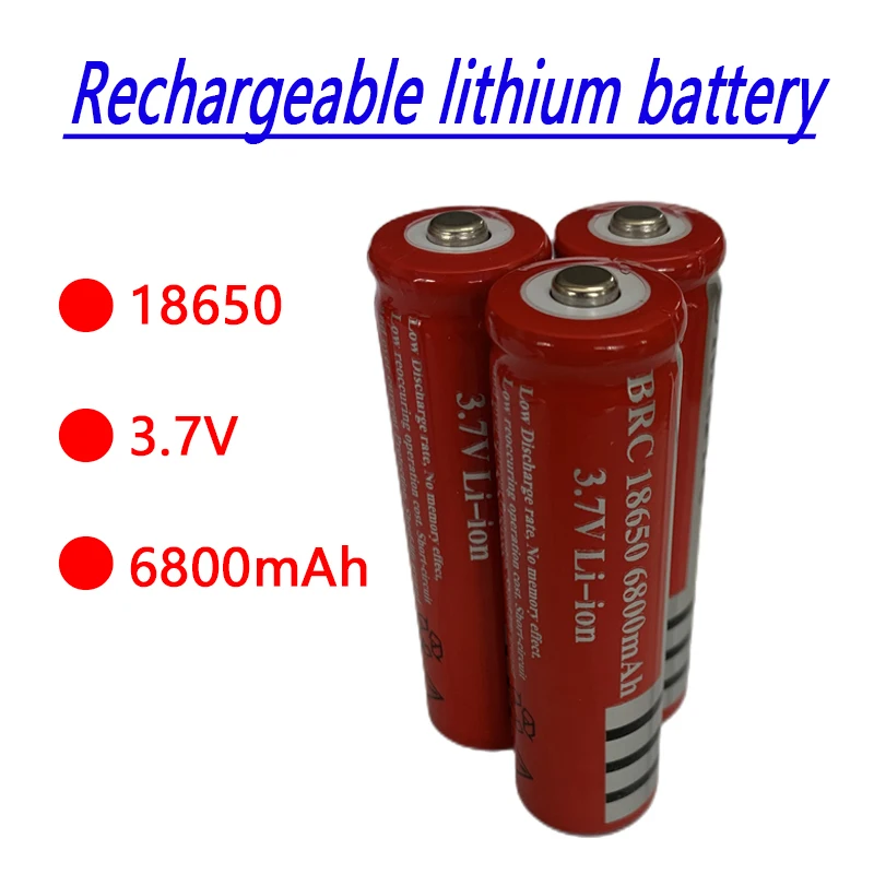 18650 Batterie 3,7V 6800Mah Muslimlimion Batterie Fuir Led Taschenlampe Batery Litio Batterie