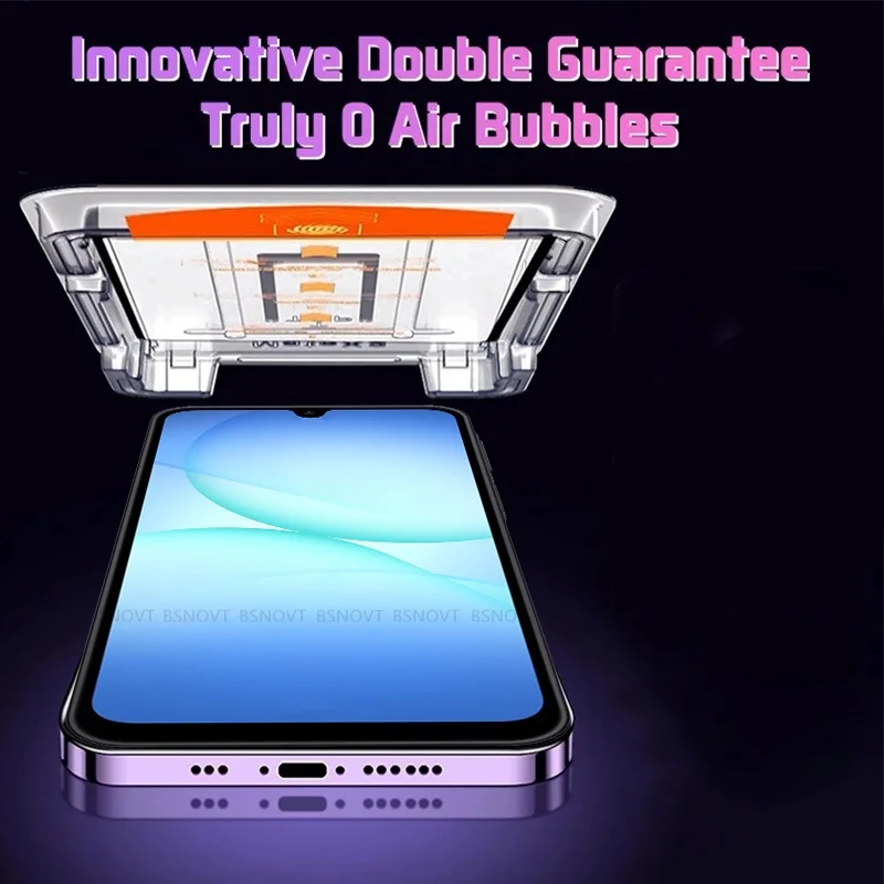 Premium Tempered Glass Screen Protector, Full Cover, Dust-Free, 9H Hardness