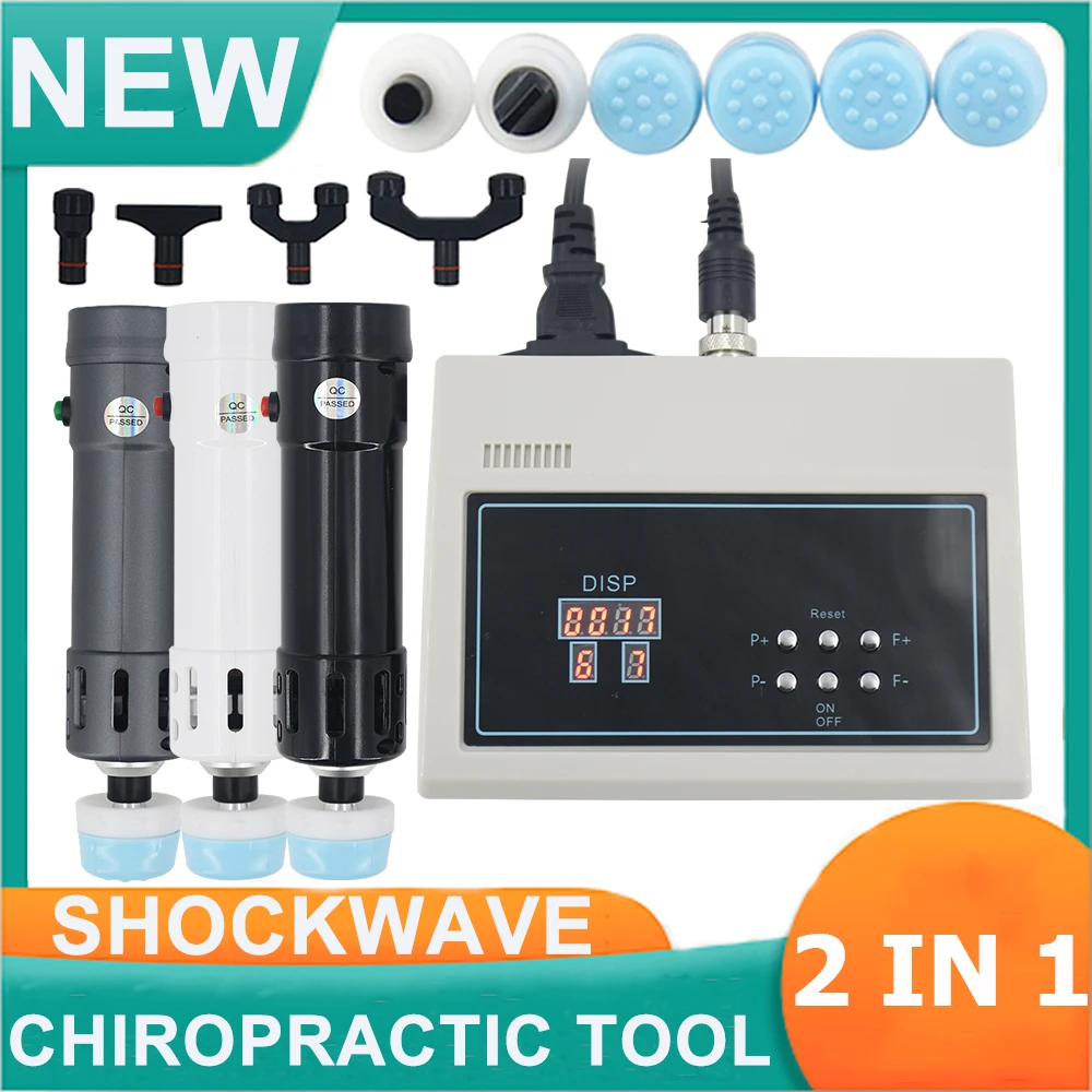 Shockwave Chiropractic Gun 2 IN 1 Device ED Massager Effective Pain ...