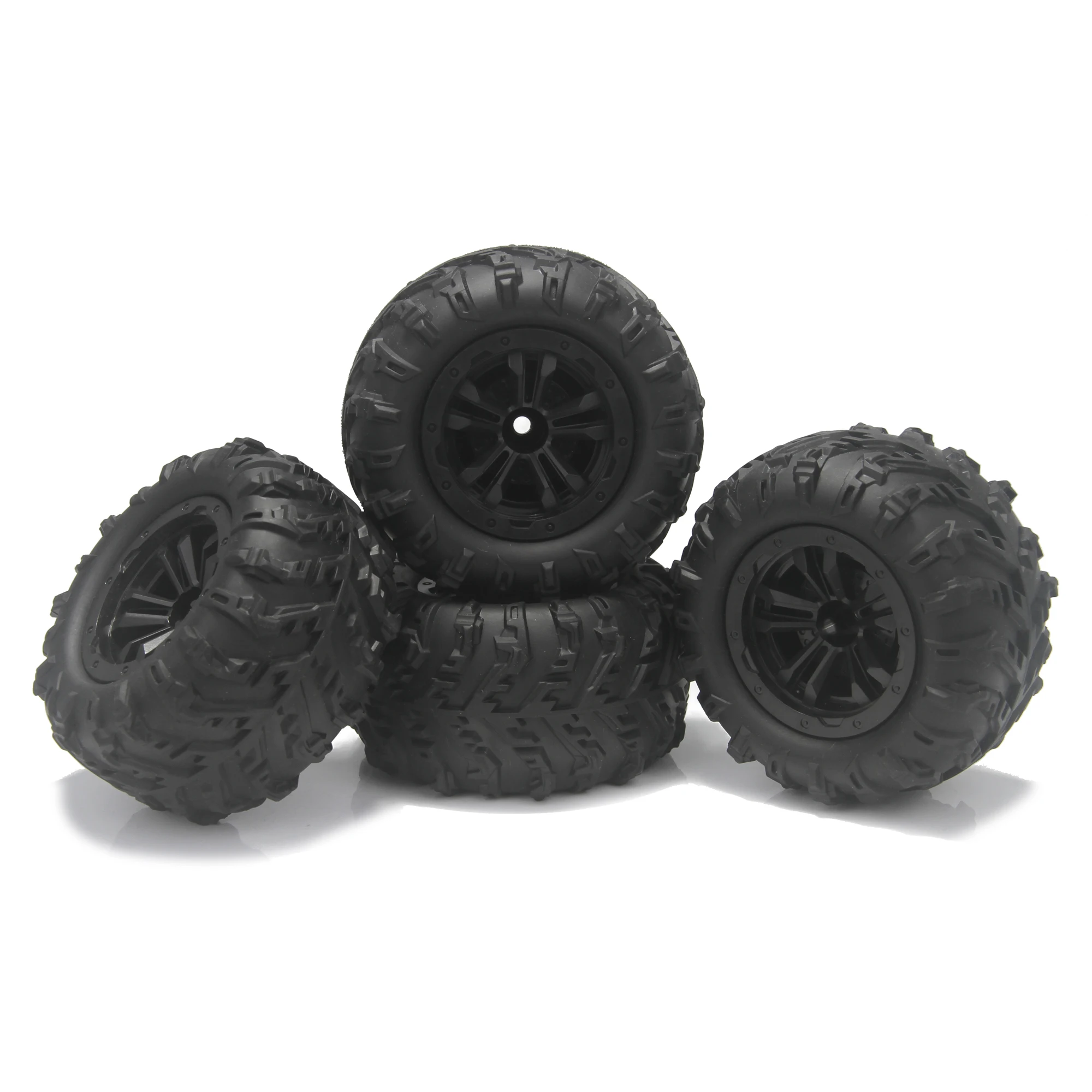 4PCS 85mm 12mm Hex Monster Truck Rad Gummi Reifen für SCY 16101 Pro 16102 Pro WLTOYS 144001 144010 1/16 Off-Road RC CarParts – Detail 7