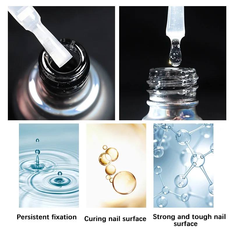 Best Shiny Velvet Matte Art Topcoat Primer Gel Polished Diamond Free High Gloss Matte UV Gel Primer Nail Polish