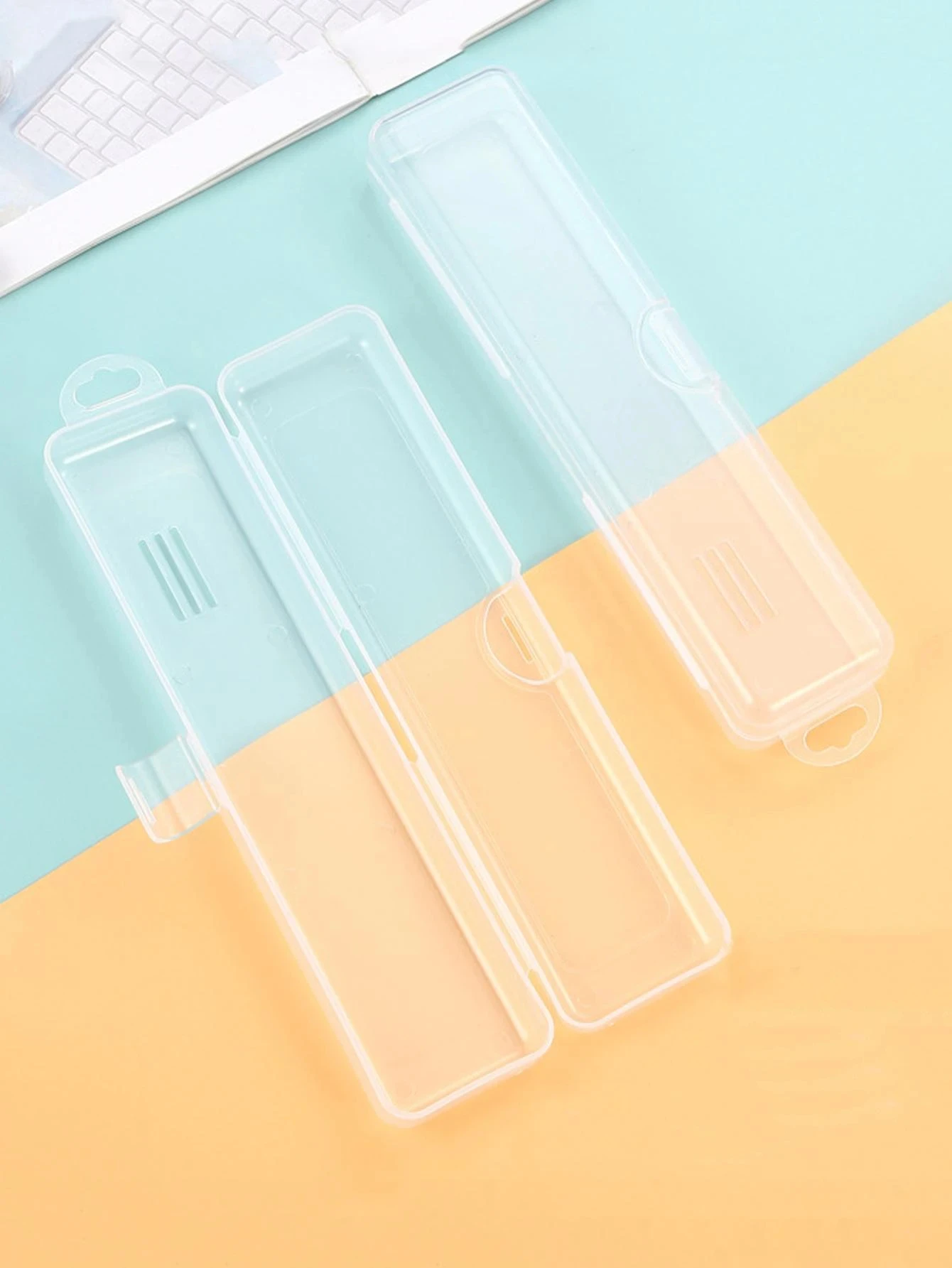 Clear Portable Toothbrush Storage Box 1pc For Outdoor