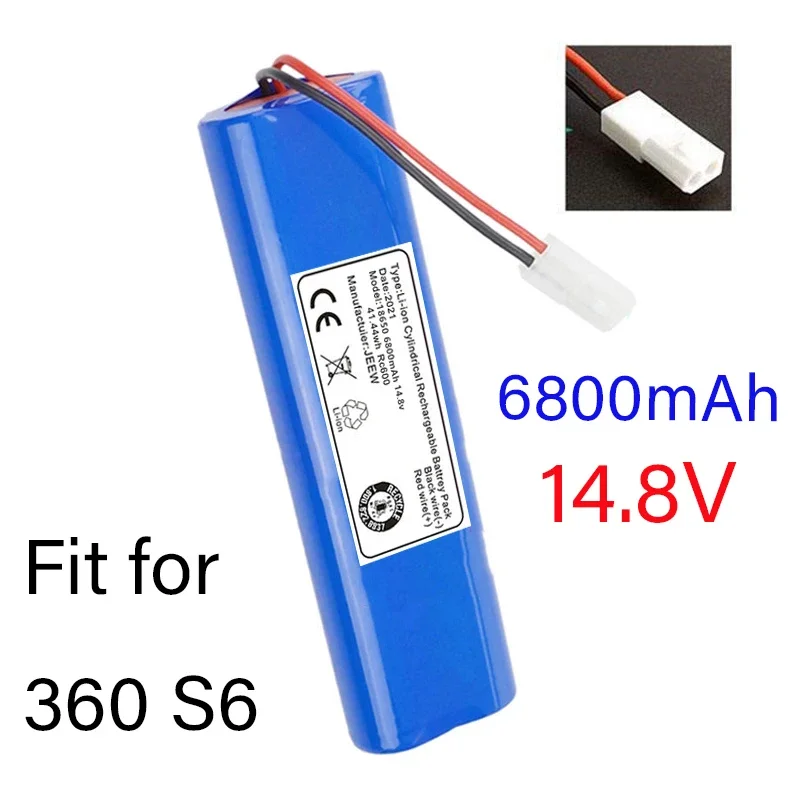 

14.8V 6800mAh Battery Pack for Qihoo 360 S6 Robotic Vacuum Cleaner Spare Parts Accessories Replacement Batteries