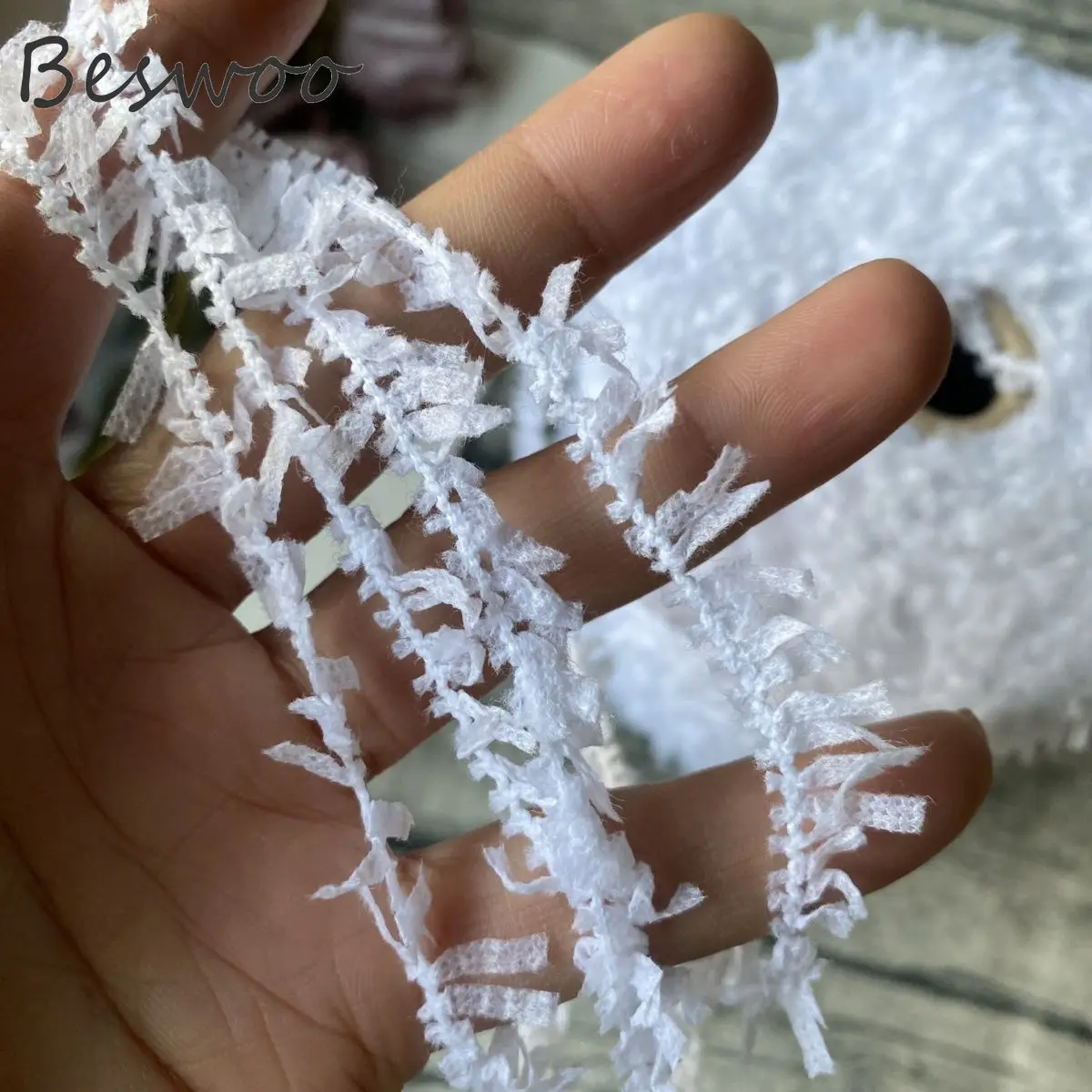 250g/개 특수 나비 종이 롱 페이퍼 팬시 웨이브 실 수제 믹스 실 DIY 스웨터 자켓 가방
