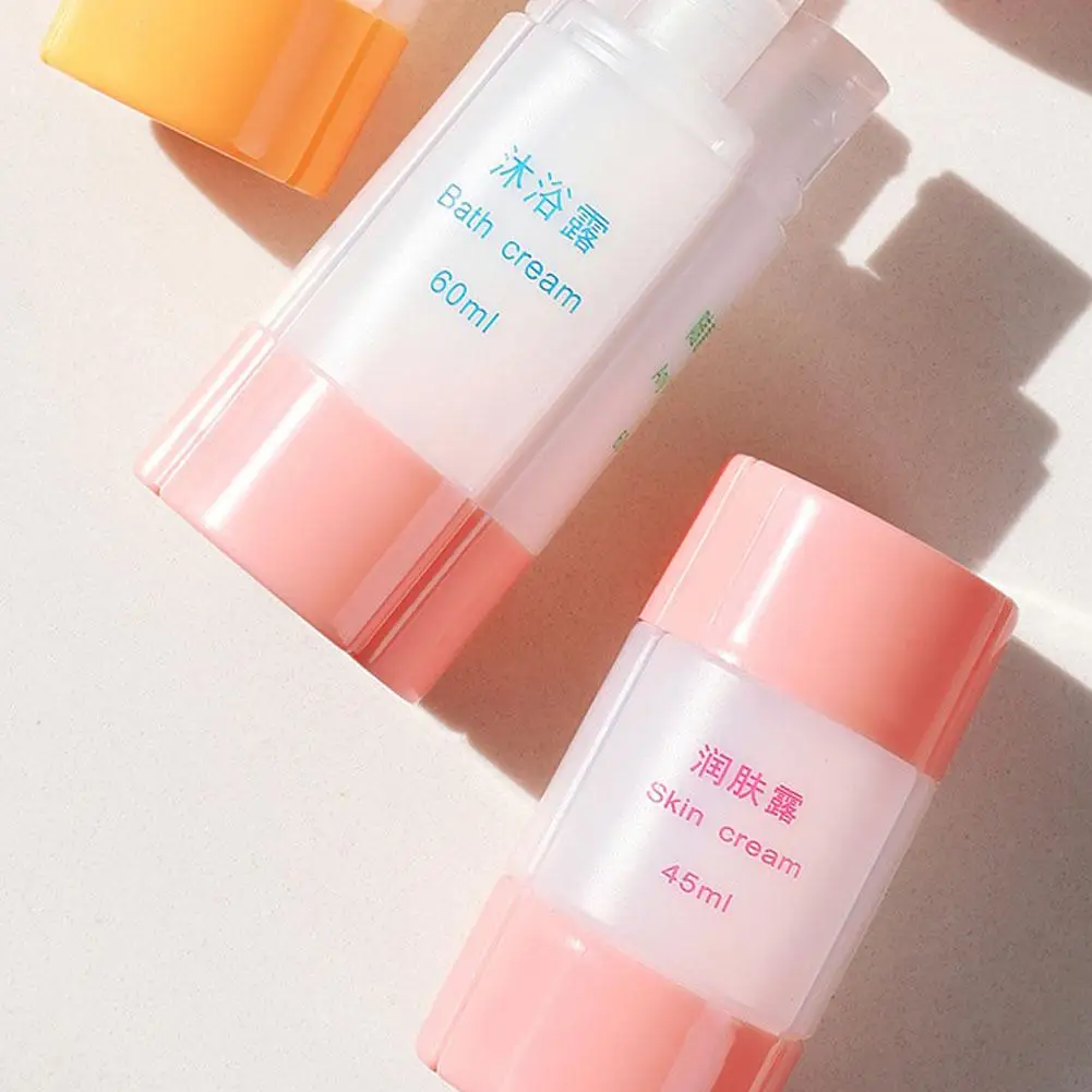 

Многоразовая дорожная бутылка 3 в 1, герметичный дозатор мыла для шампуня, лосьона, мыла D1b1, 45 мл/60 мл