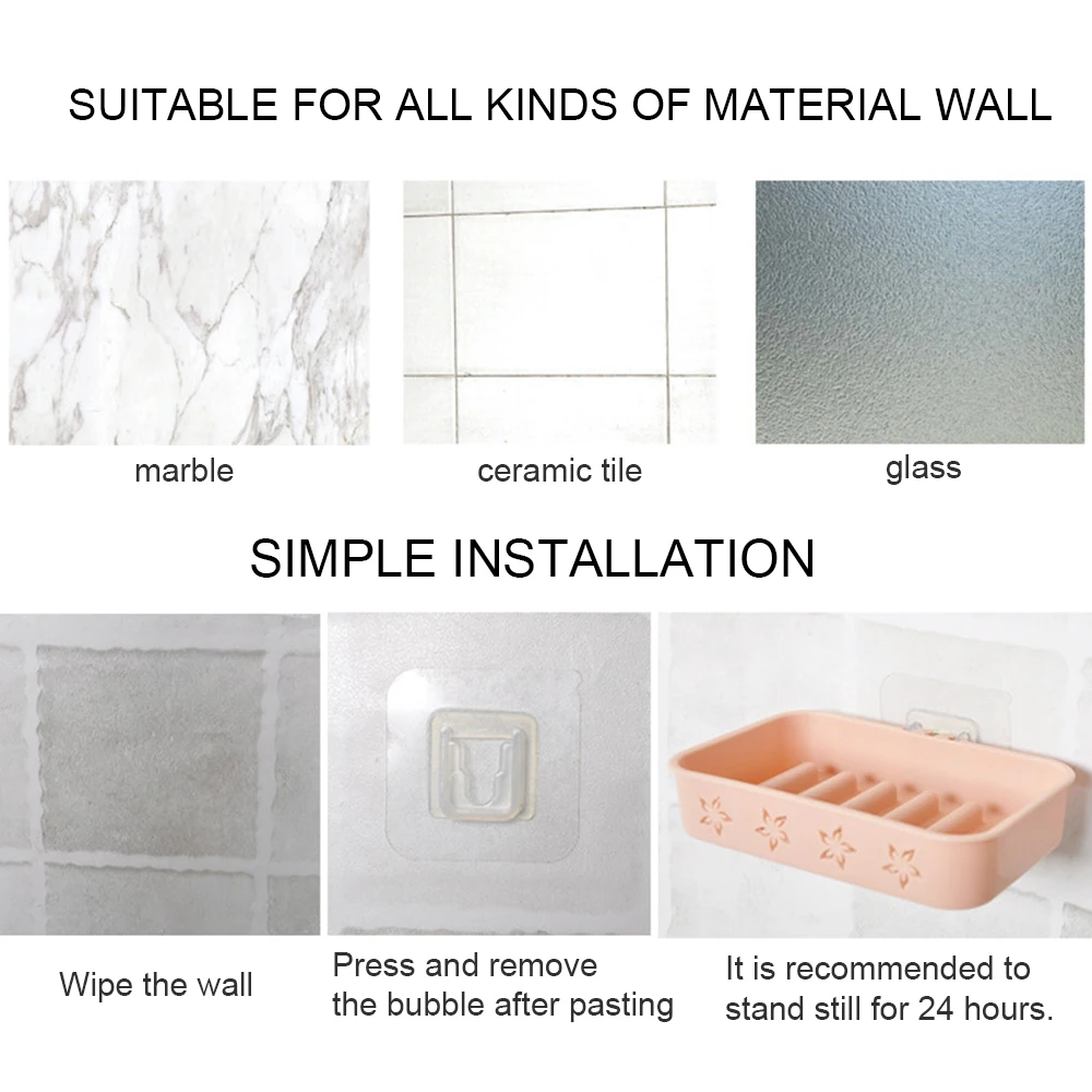 Waterproof Strong Adhesive Hook Shelf Sticker for Bathroom Kitchen Wall Shelf Rack Sticking Screw Hanger 1/2/5PCS Self Adhesive Hook Shelf Screw Sticker