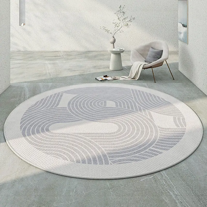 

Concise Style Round Carpets for Living Room Non-slip Modern Home Decoration Bedroom Large Area Rugs Coffee Tables Mats Washable
