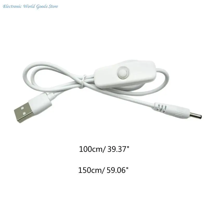 A3PD 전원 플러그 USB 3.5x1.35mm/DC3.5x1.35 전원 케이블로 변환(스위치 포함) 5V 충전 코드 커넥터 케이블 라인