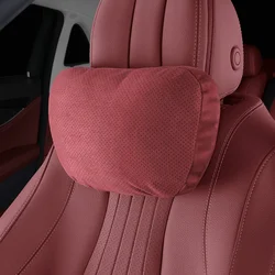Car Headrest Neck Support Accsesories Suede Seat Soft Adjustable Pillow Rest Cushion Universal Car Neck Pillow Waist Pillow