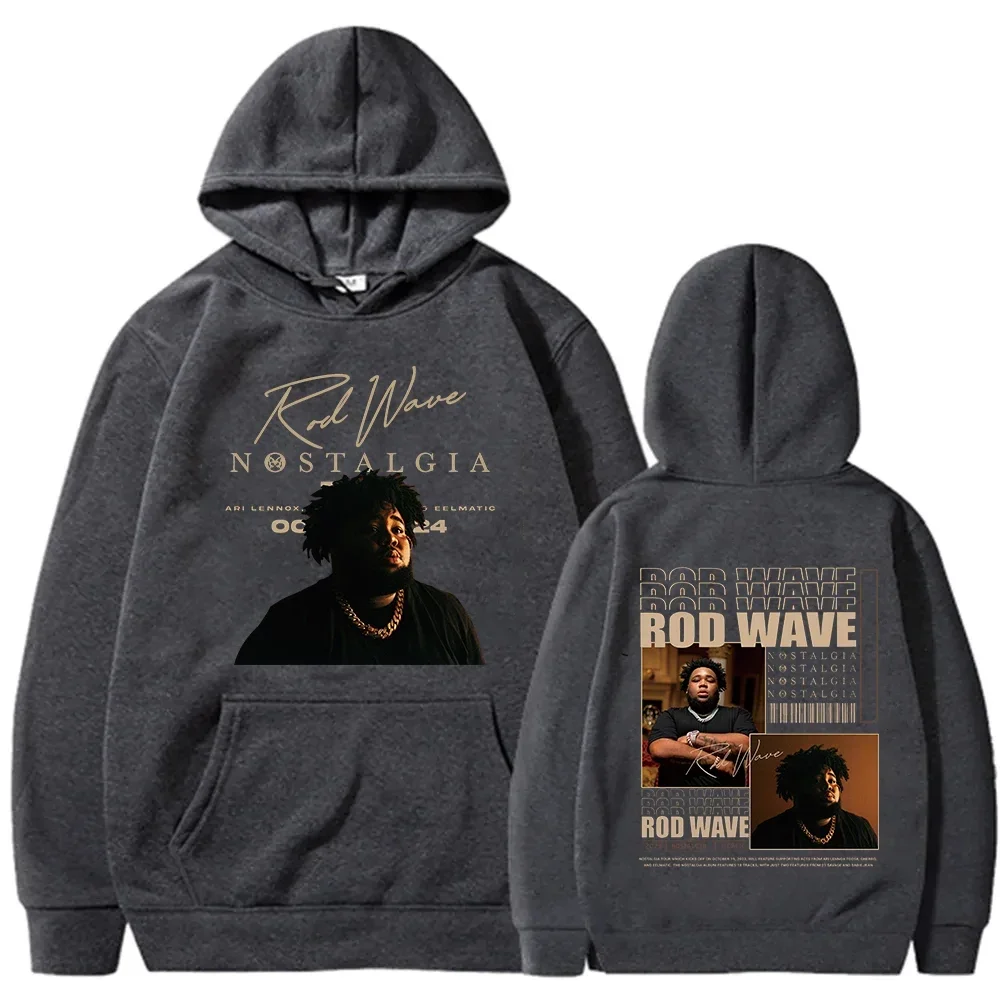 2024 Rod Wave Tour Fashion Casual Nostalgic Hip Hop Music Printed Hoodie Men's and Women's Pullover Fans Luxury Gift Top Hoodie 3