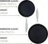 Professional Fry Pan Set - Includes 9.5” & 11” Fry Pans - Easy-to-Use Nonstick Cookware - Dishwasher, Metal Utensil & Ov 4