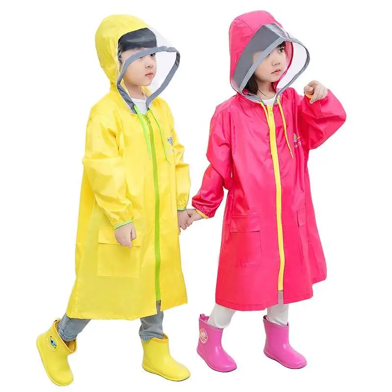 Long full-length poncho coat, thickened, one-size, wearable, portable, student outdoor travel and hiking raincoat