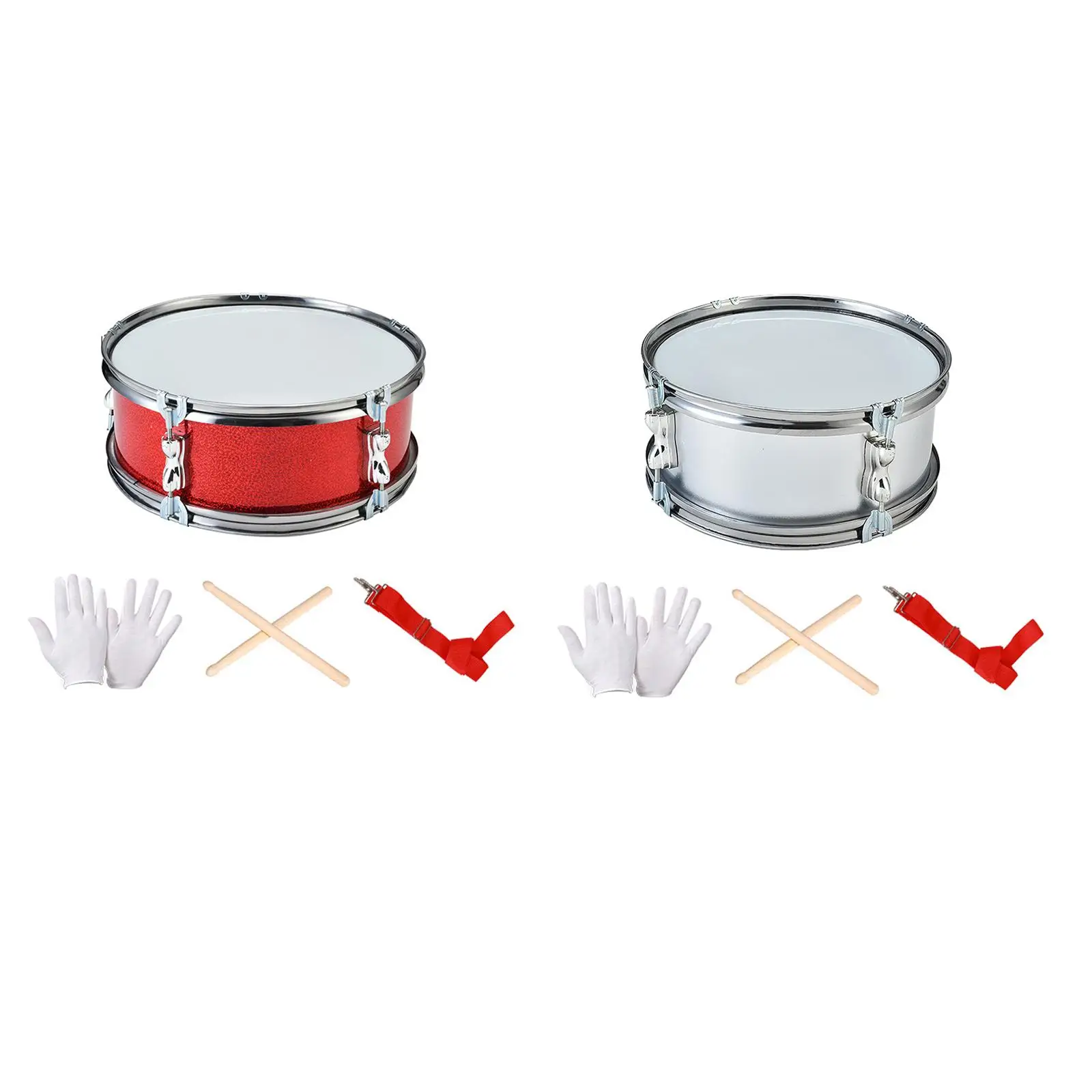 11" Snare Drum Professional Shoulder Strap Portable Percussion Instrument