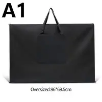 A1 Waterproof Oxford Fabric Painting Board Bags Large Capacity Simple Bag Black Artist Students Drawing Painting Art Supplies 1