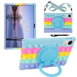 Universal 360° Rotating Handle Grip Stand Tablet Case Cover for Honor Pad 10 2025 (CSB Strap - Pen)