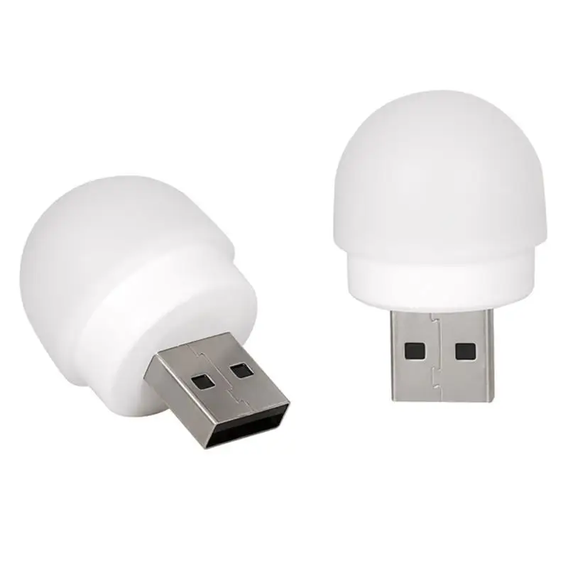 

USB Plug Lamp Mobile Power Charging Book Lamps LED Small Round Light Night Light