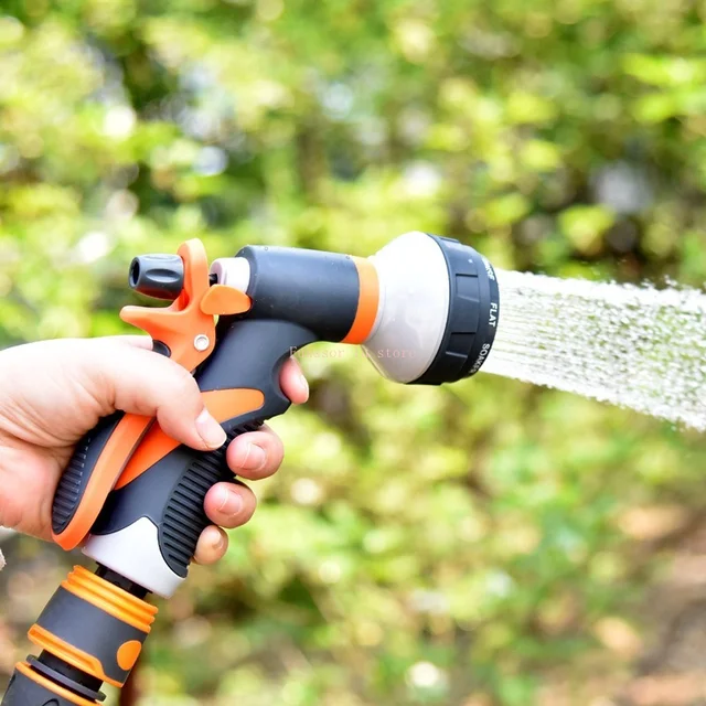 Spray-Pázsit Öntözés Többfunkciós Autómosás Nagynyomású Tartós, Kézi Szerszámok Tömlő Sprinkle Fúvóka Kert - Image 6